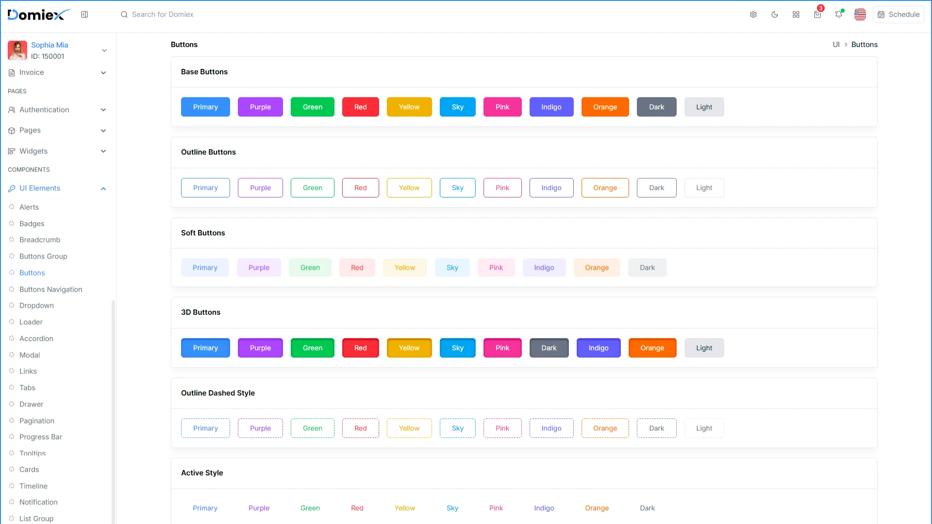 Domiex - Figma Premium Admin & Dashboard Template
