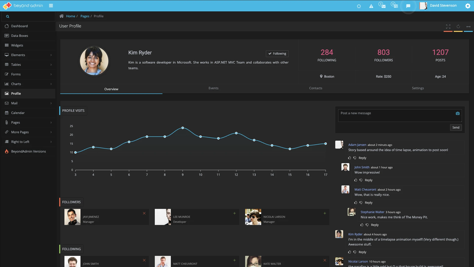 BeyondAdmin - Responsive Admin App
