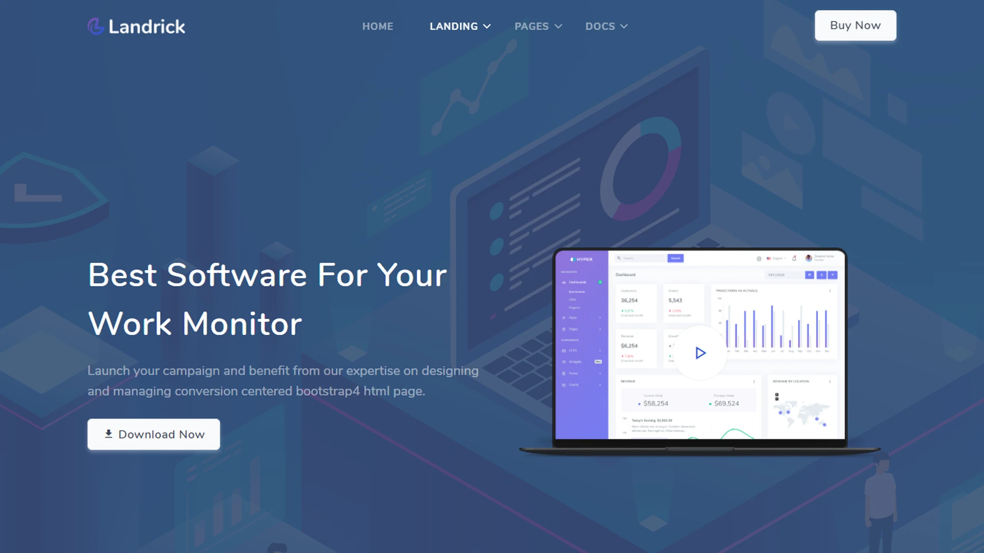 Landrick - App, Saas & Software Landing & Admin Dashboard Bootstrap 5 Template