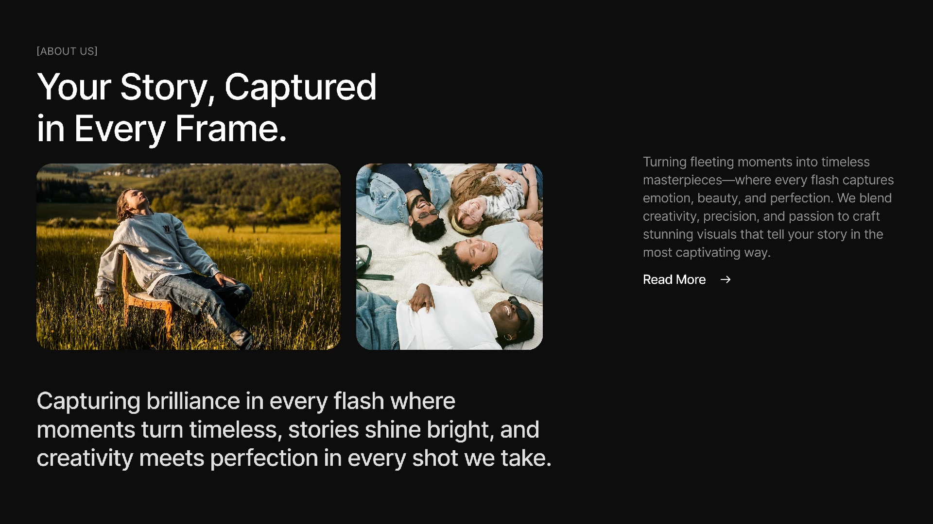 Golden Flash - Photography & Creative Studio HTML Template