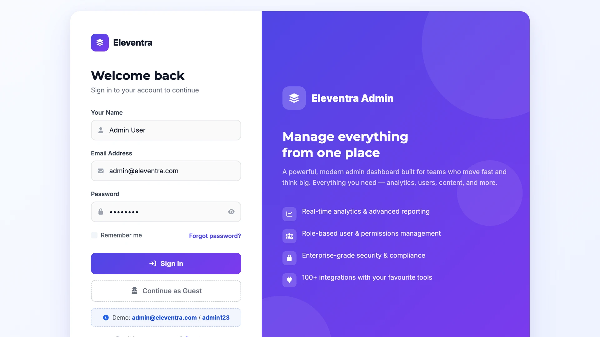 Eleventra - Angular 21 Admin Dashboard Template + UI Kit + 90+ Pages