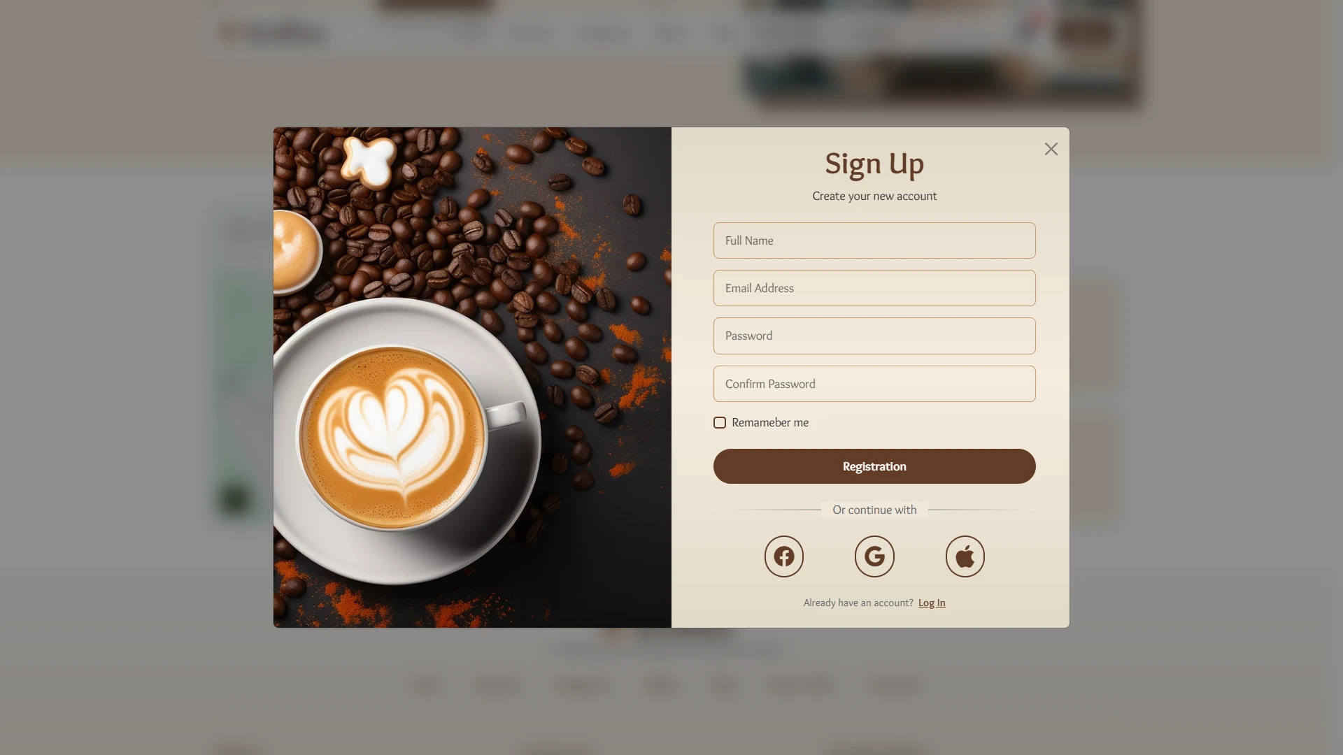Koffuu - Coffee Landing Website Template Modern Cafe Business Design