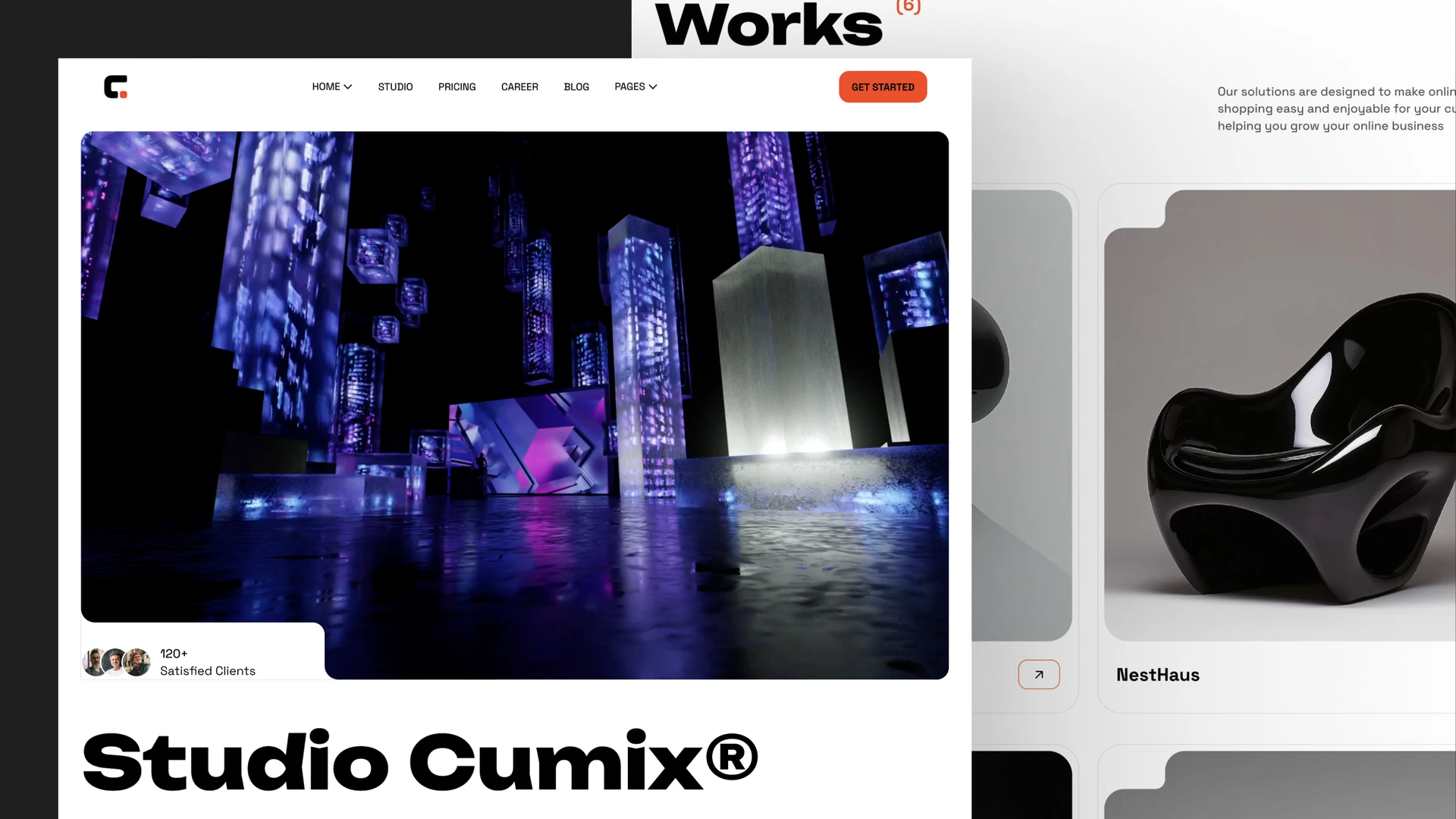 Cumix - Agency Studio Framer & Figma Website Template