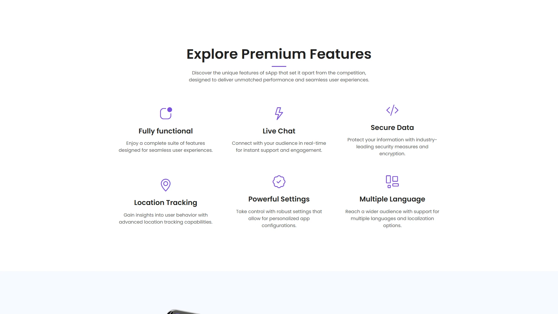 sApp - App Landing Page Template