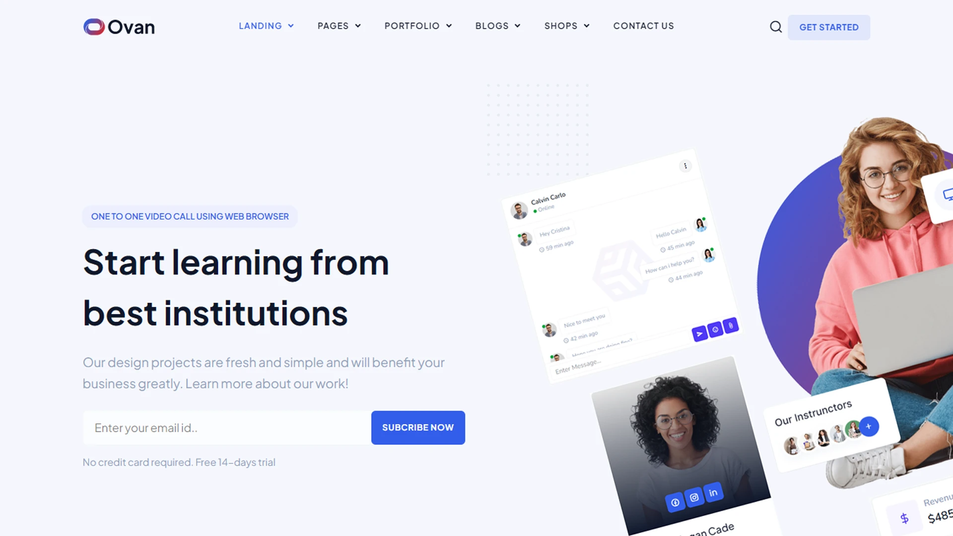 Ovan - React Multipurpose Business & Corporate Template