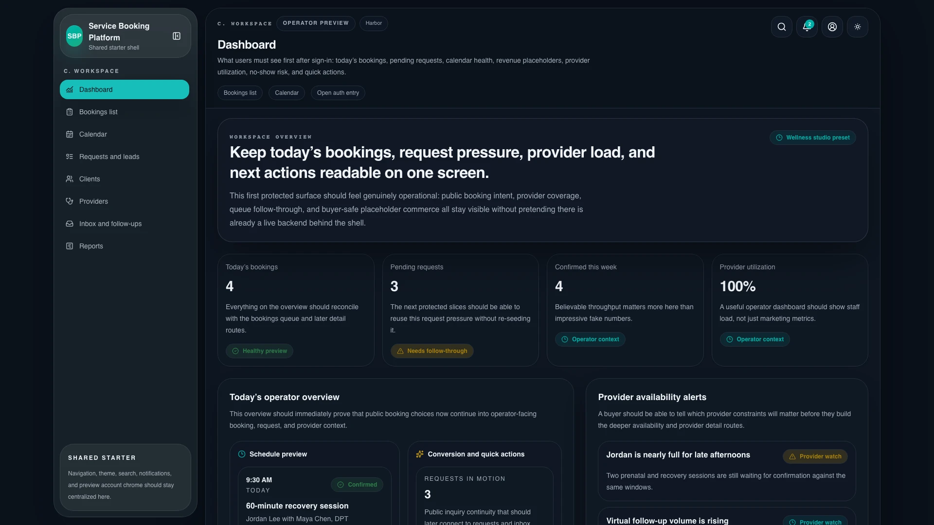 ServiceFlow - Service Booking Platform, CRM & Admin Template