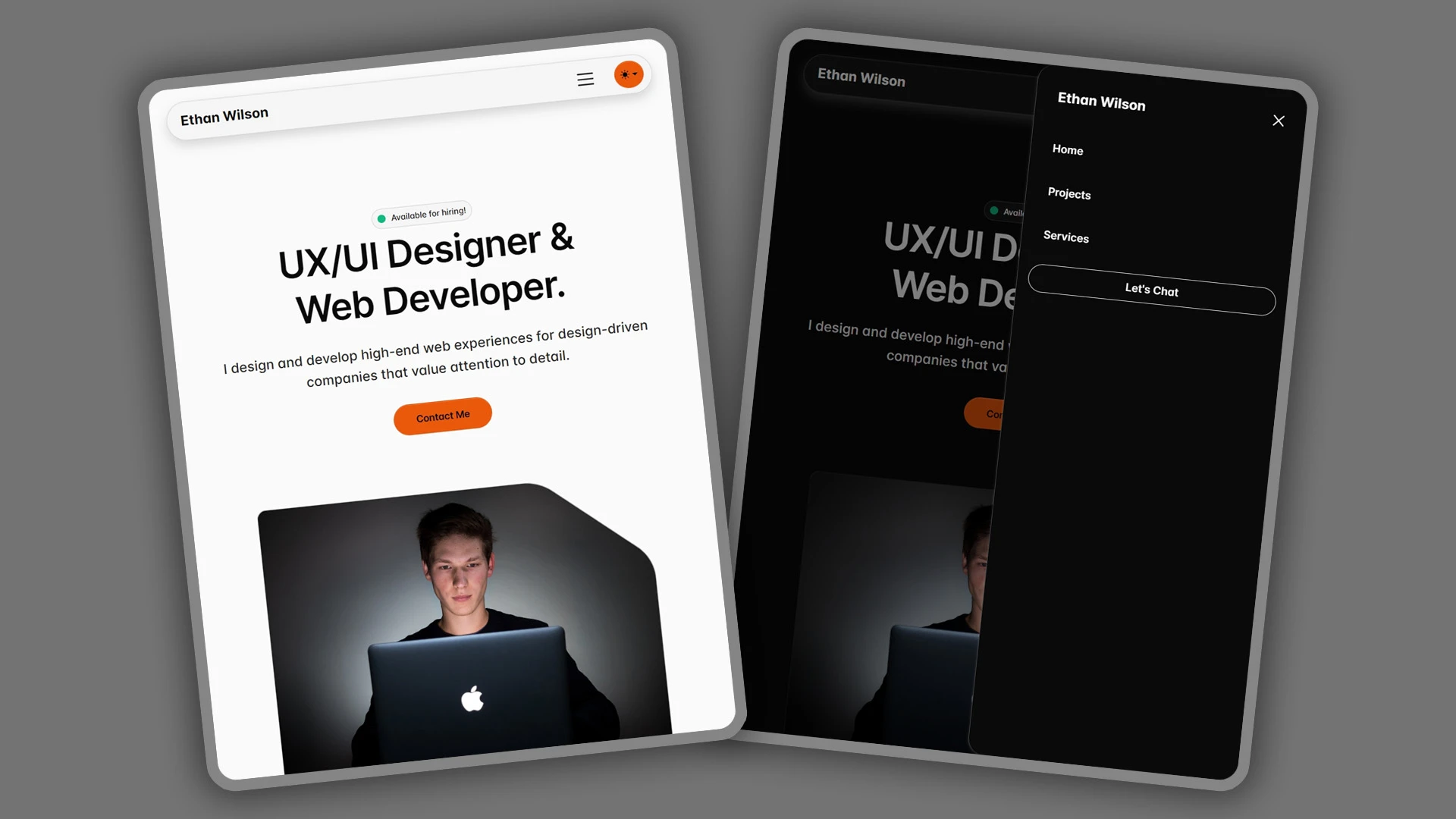 Uxoria - Sleek UX/UI Designer & Web Developer HTML Portfolio Template