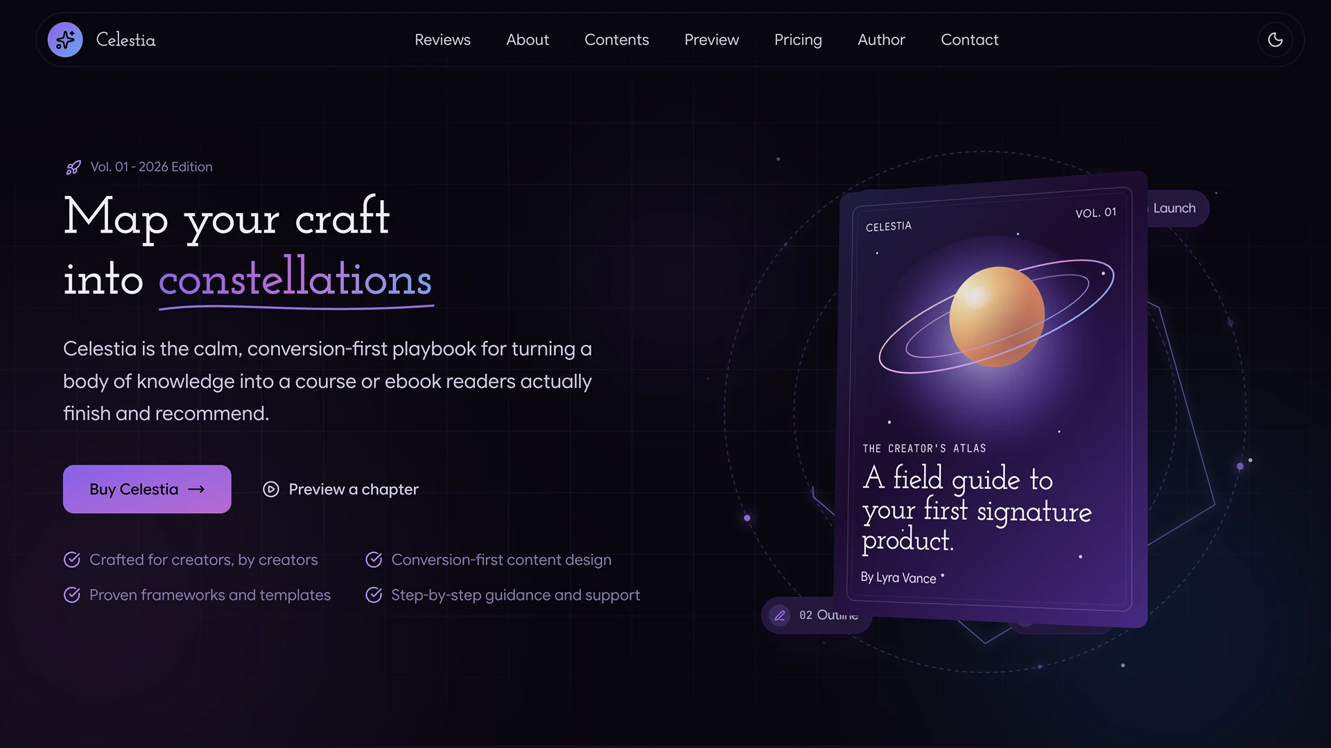 Celestia - Modern Book Launch Template