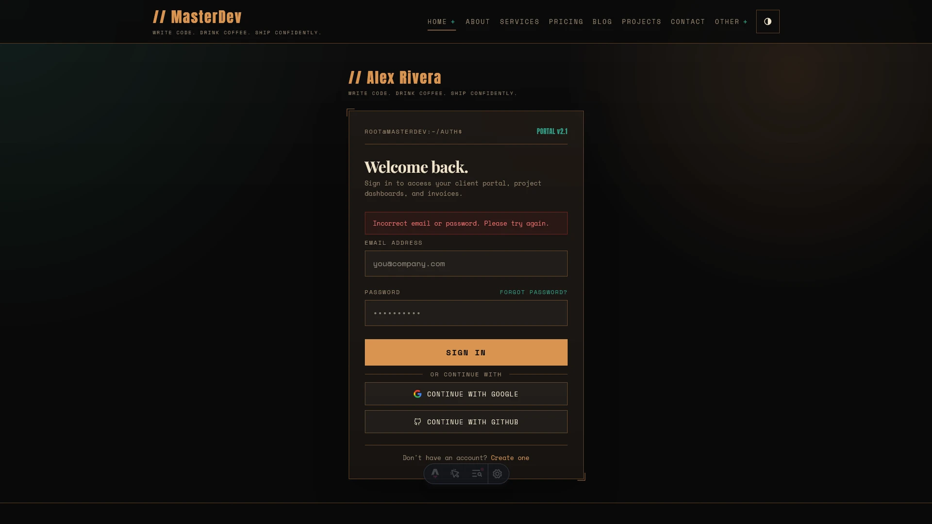 MasterDev - Developer Portfolio Astro Template with Sass & Tailwind Utilities