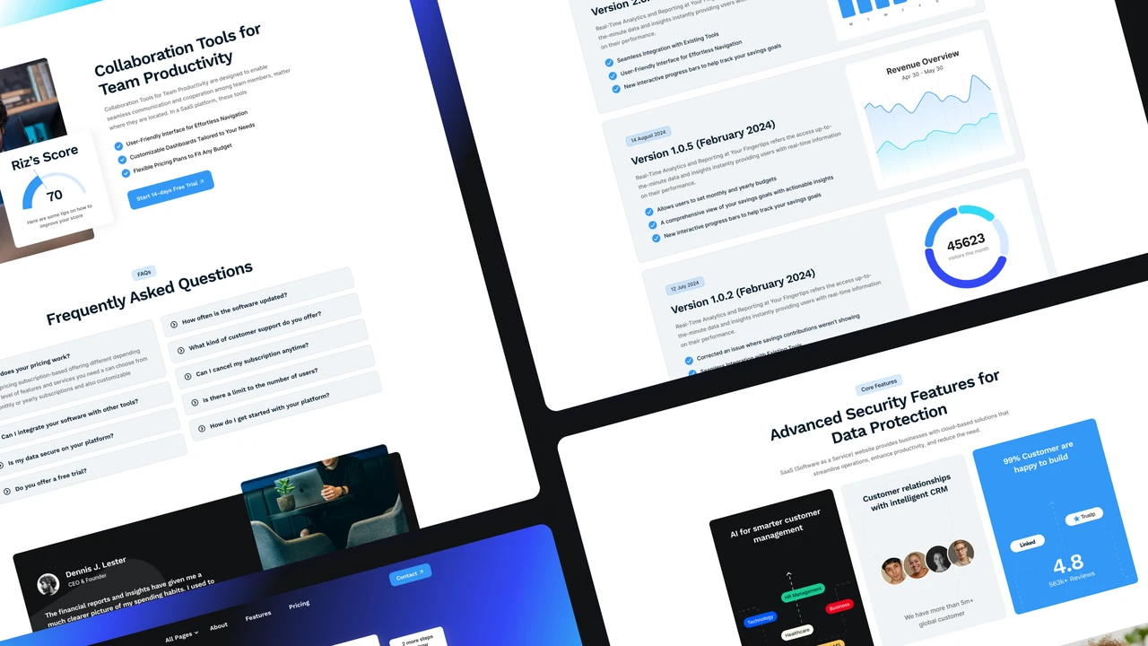 Saatosa - SaaS AI Startup Framer Template