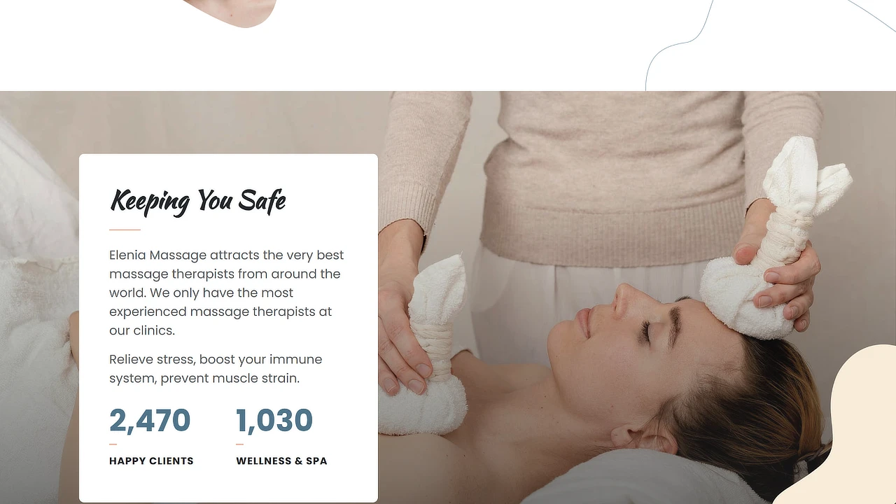 Elenia - One Page Spa & Beauty Template