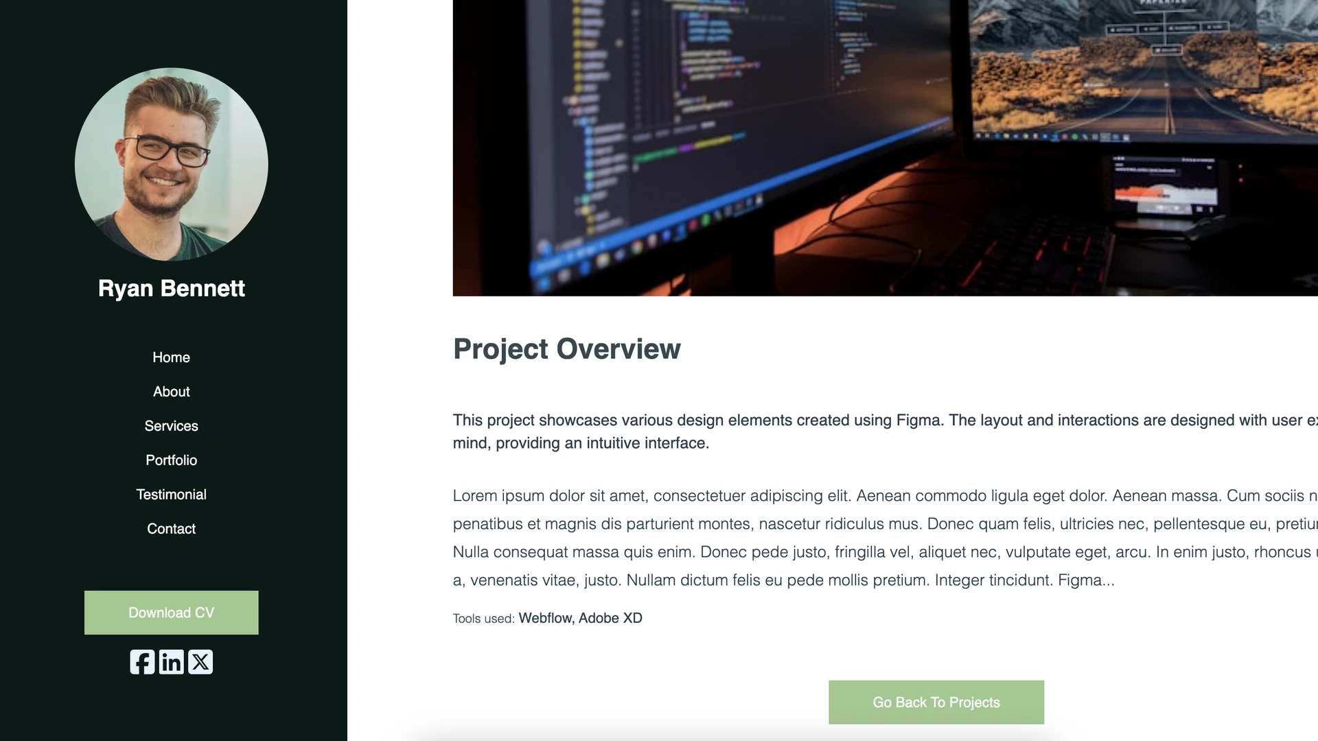 ClarifyFolio - Next.js Personal Portfolio Template