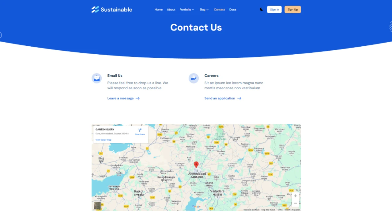 Sustainable Pro - NextJs Template to Build Portfolios