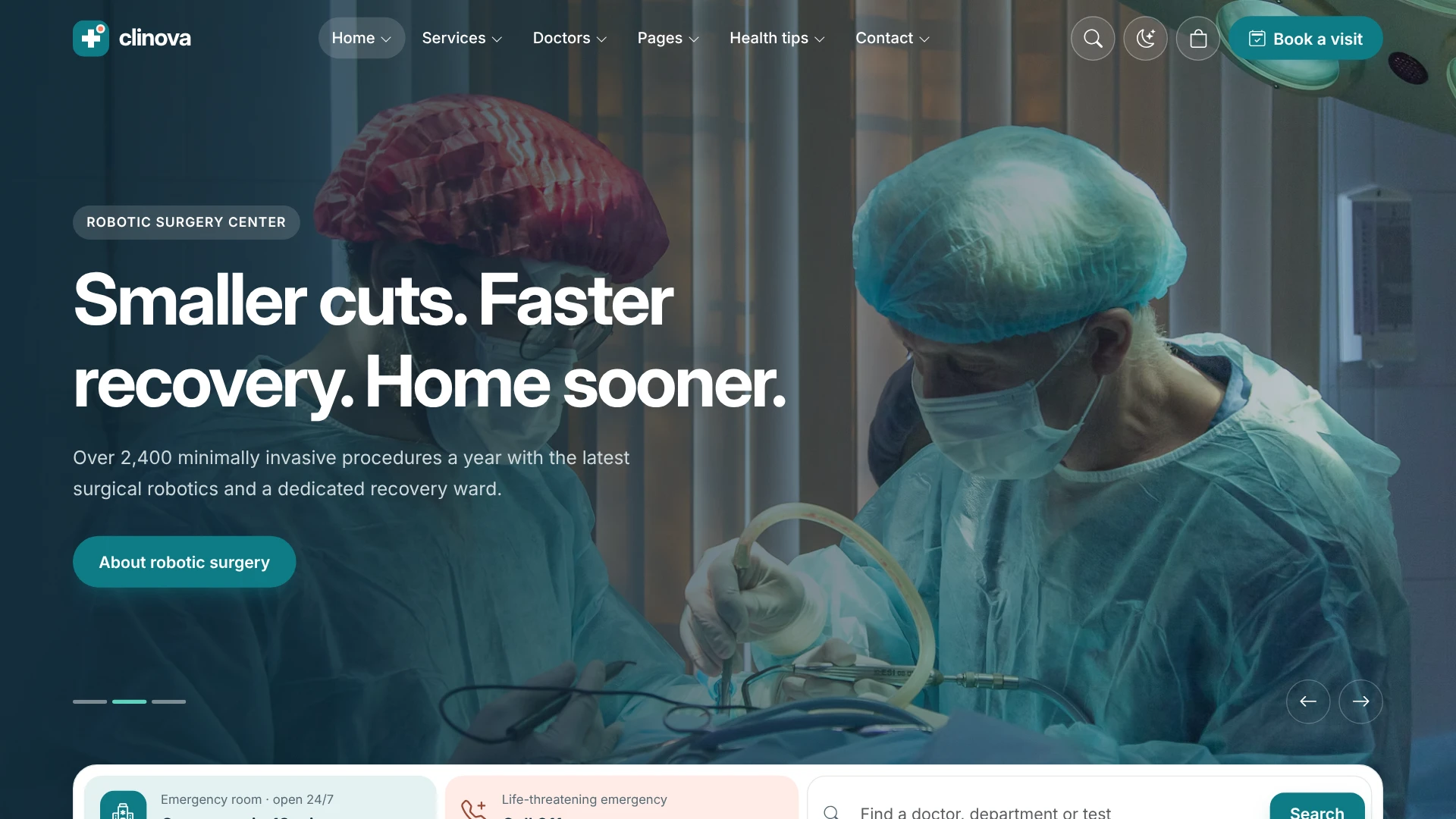 Clinova - Medical Clinic & Healthcare HTML Template