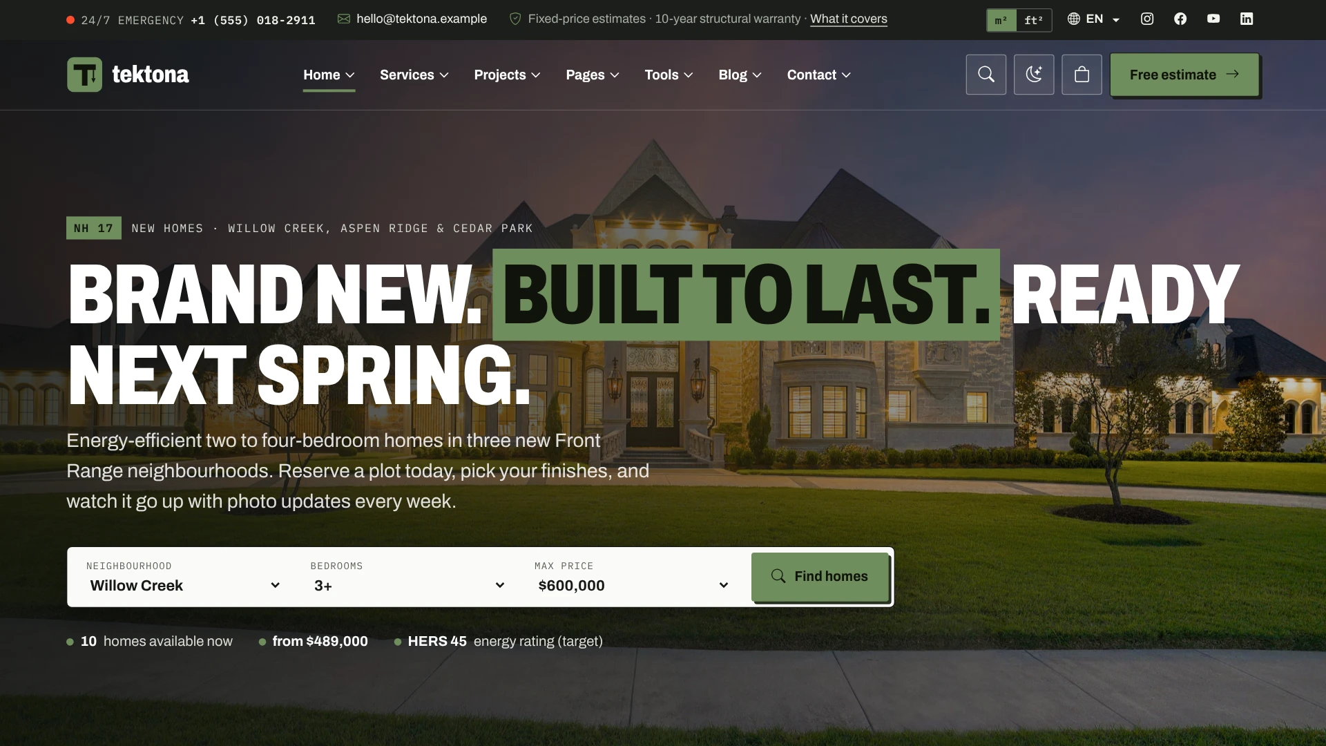 Tektona - Construction & Renovation HTML Template