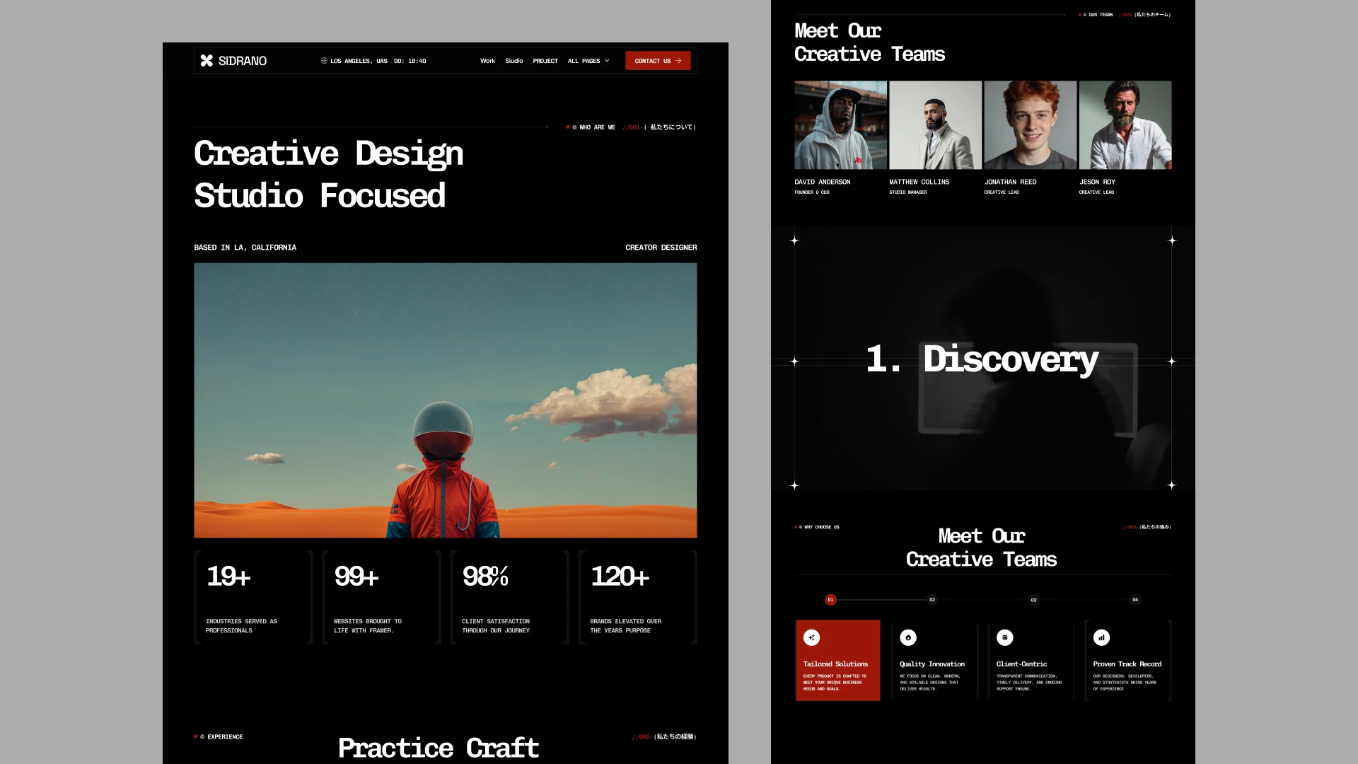 Sidrano - Creative & Marketing Agency Site, Next.js 16 & Tailwind CSS 4