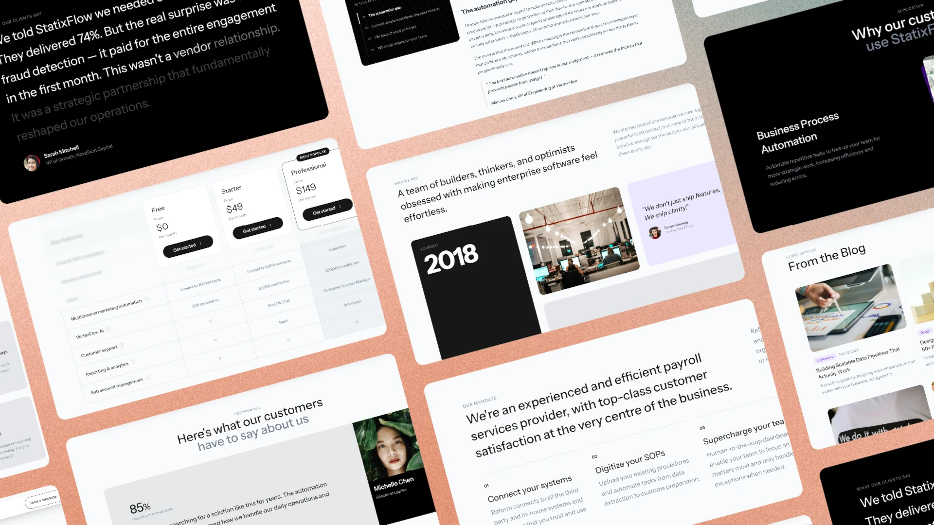 StatixFlow - Tailwind HTML SaaS Template