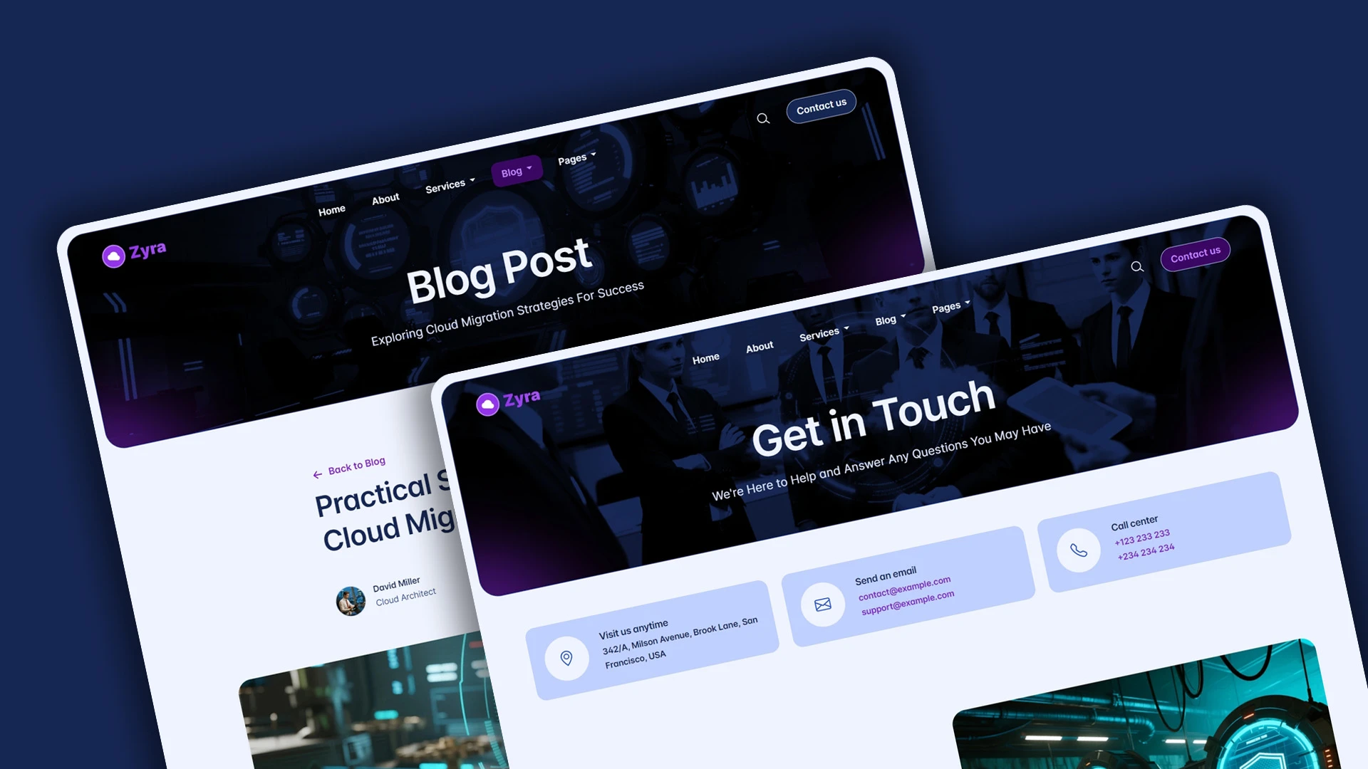 Zyra - Multipurpose IT Solutions & Business Services HTML Website Template