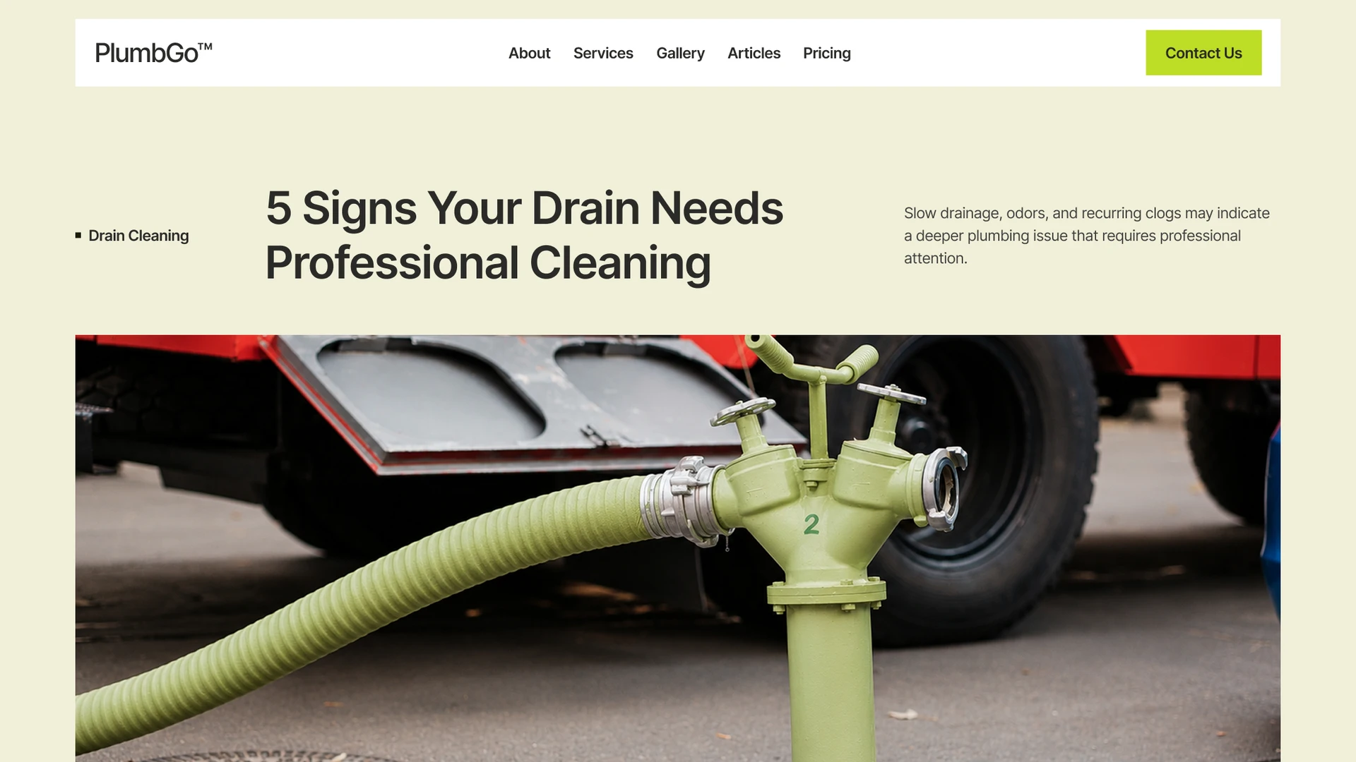 PlumbGo - Plumbing Business Framer Template