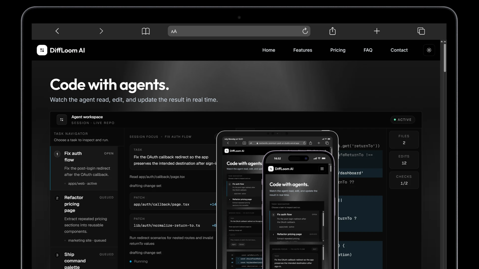 Rivetframe - Next.js AI Landing Page Template Pack