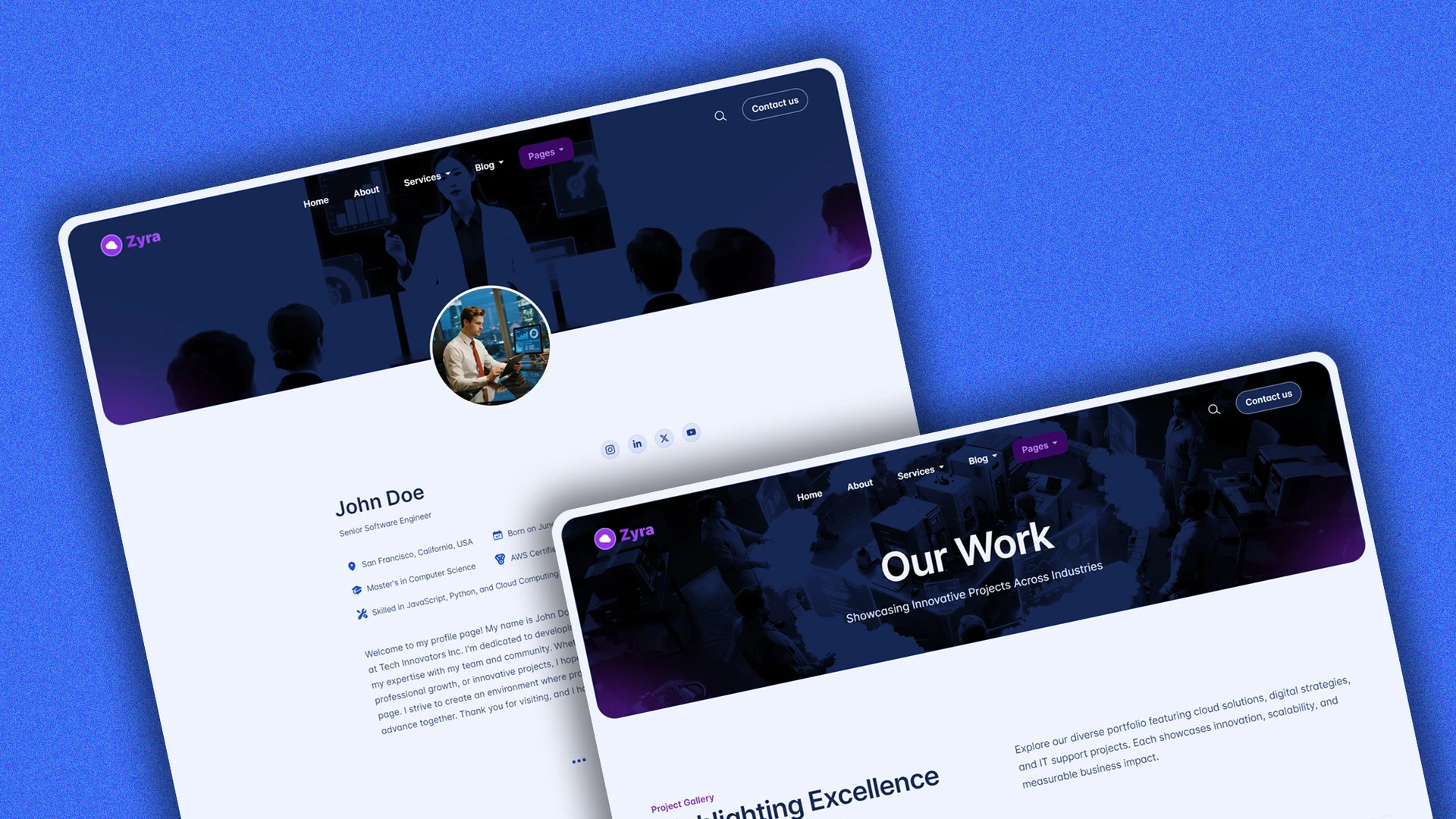 Zyra - Multipurpose IT Solutions & Business Services HTML Website Template