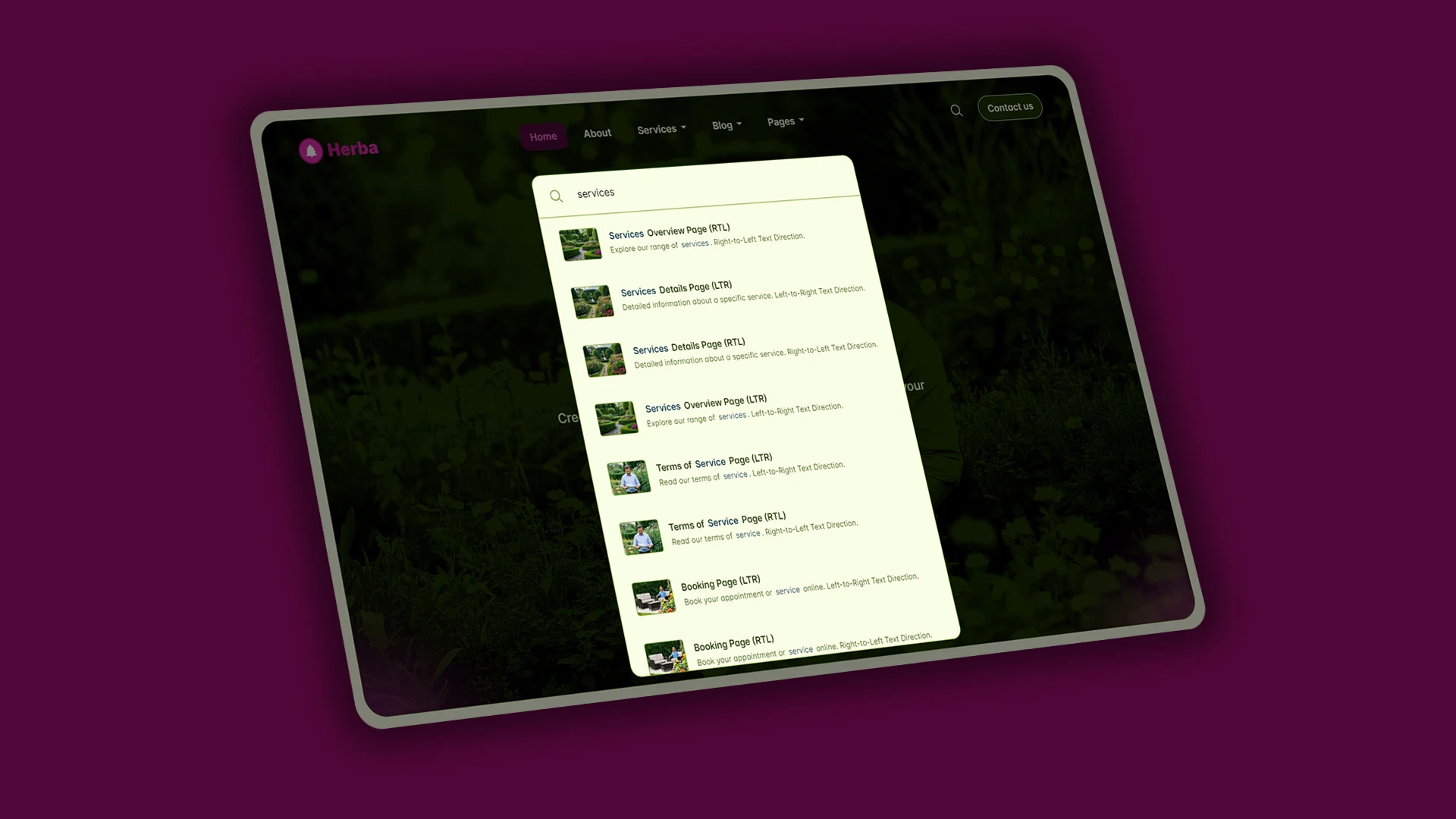 Herba - Innovative Landscaping and Green Spaces HTML Website Template