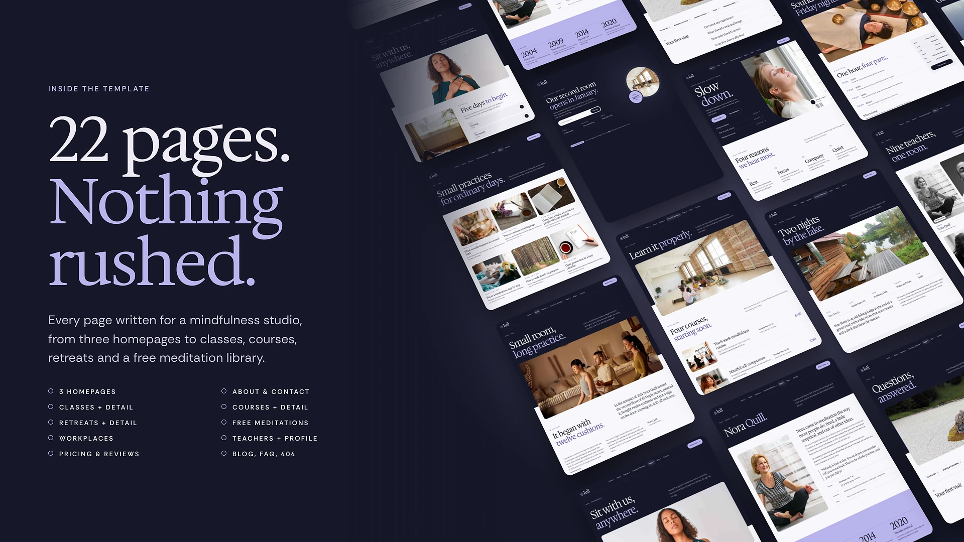Lull - Mental Wellness & Mindfulness HTML Template