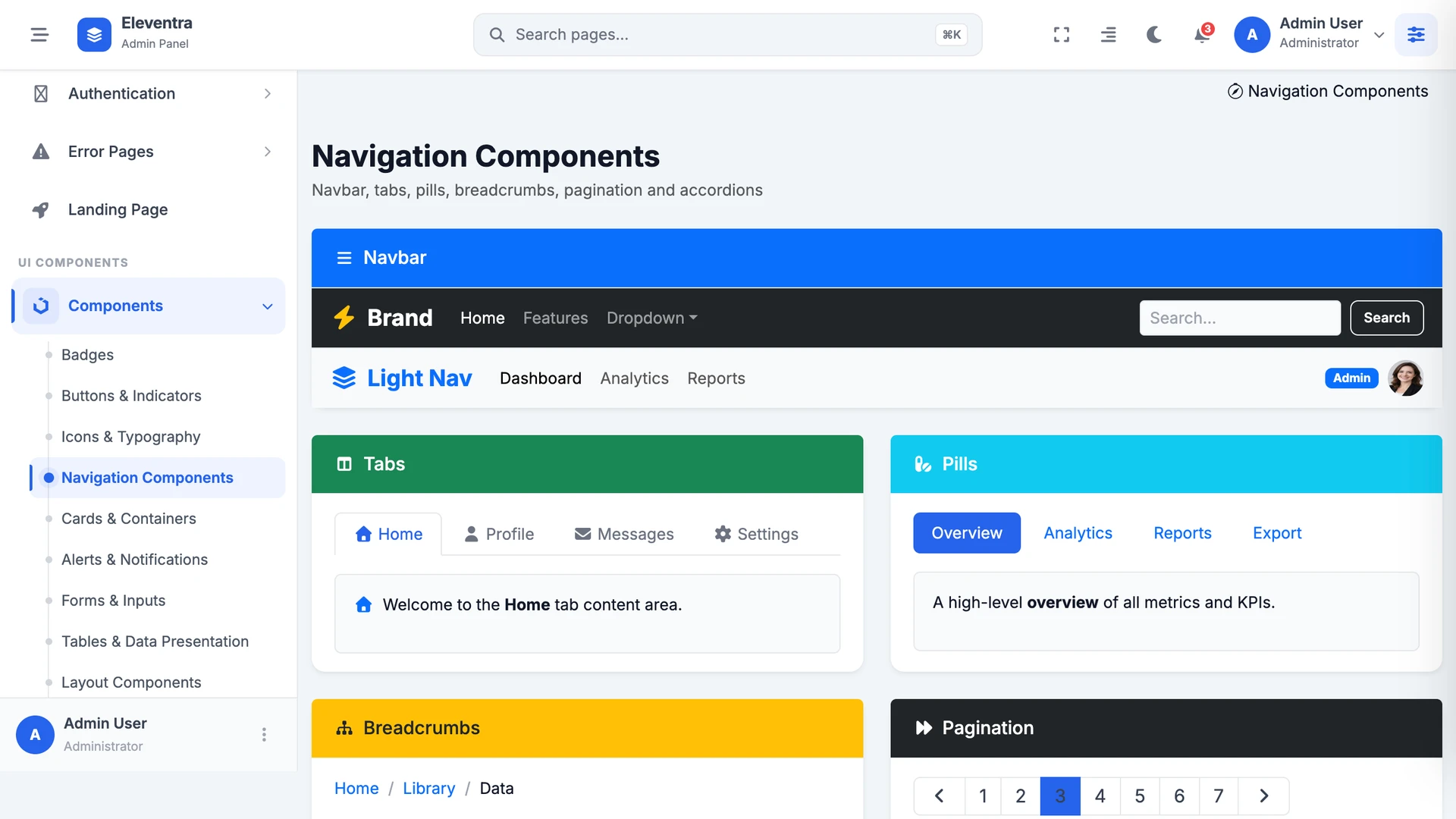 Eleventra - Angular 21 Admin Dashboard Template + UI Kit + 90+ Pages