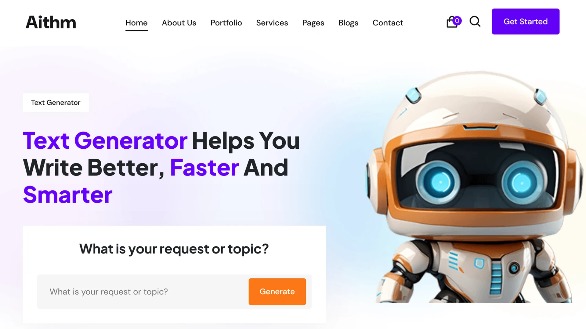 Aithm - AI Agency & Futuristic Startup HTML Template