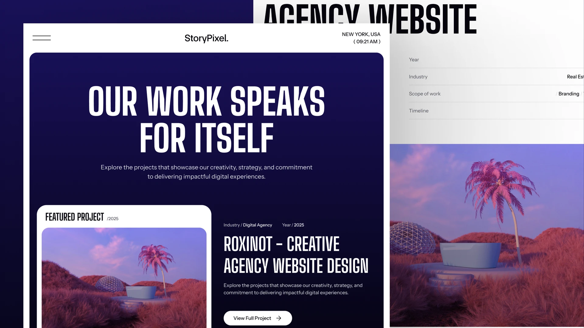 StoryPixel - Creative Agency & Digital Agency Framer & Figma Template