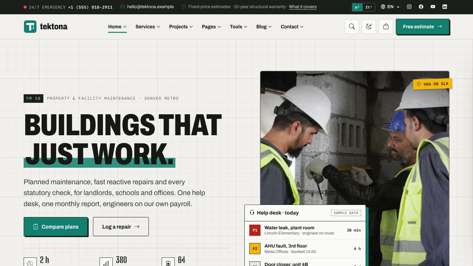 Tektona - Construction & Renovation HTML Template