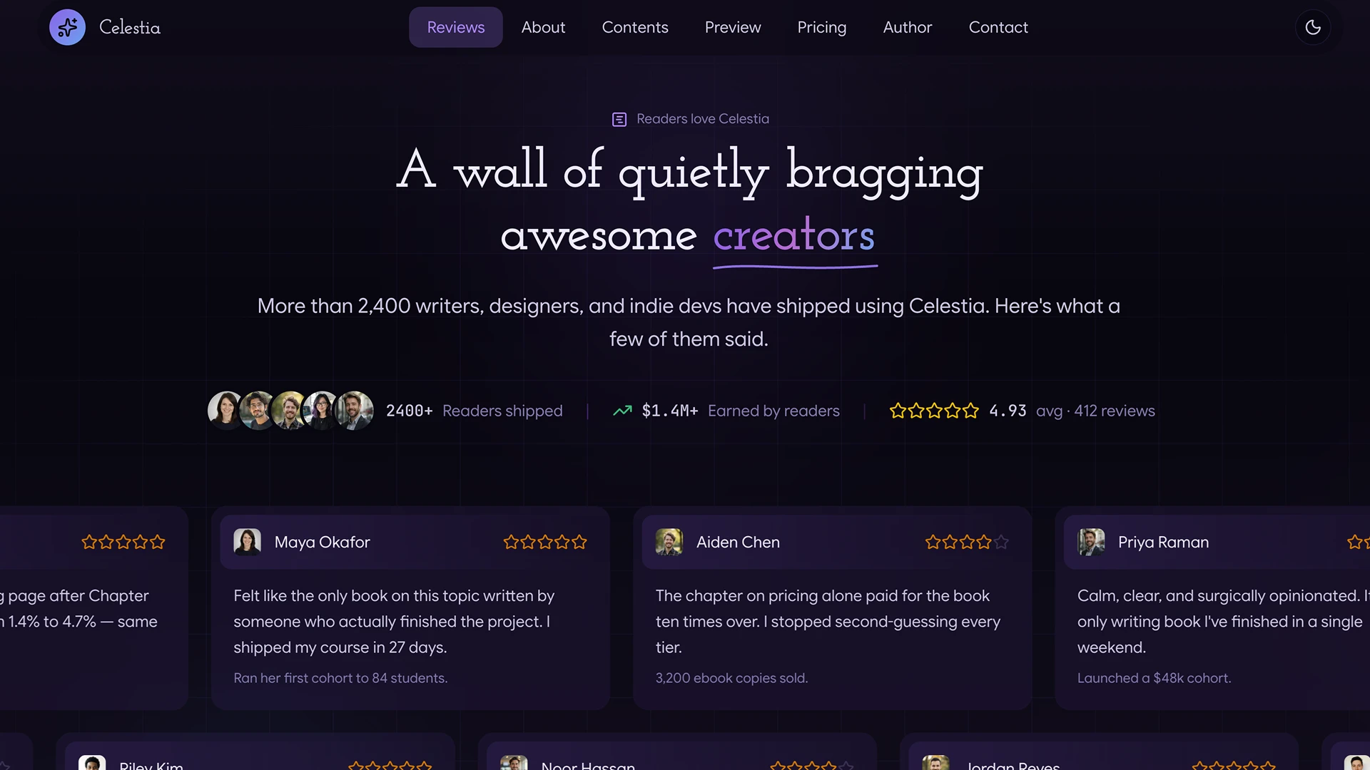 Celestia - Modern Book Launch Template