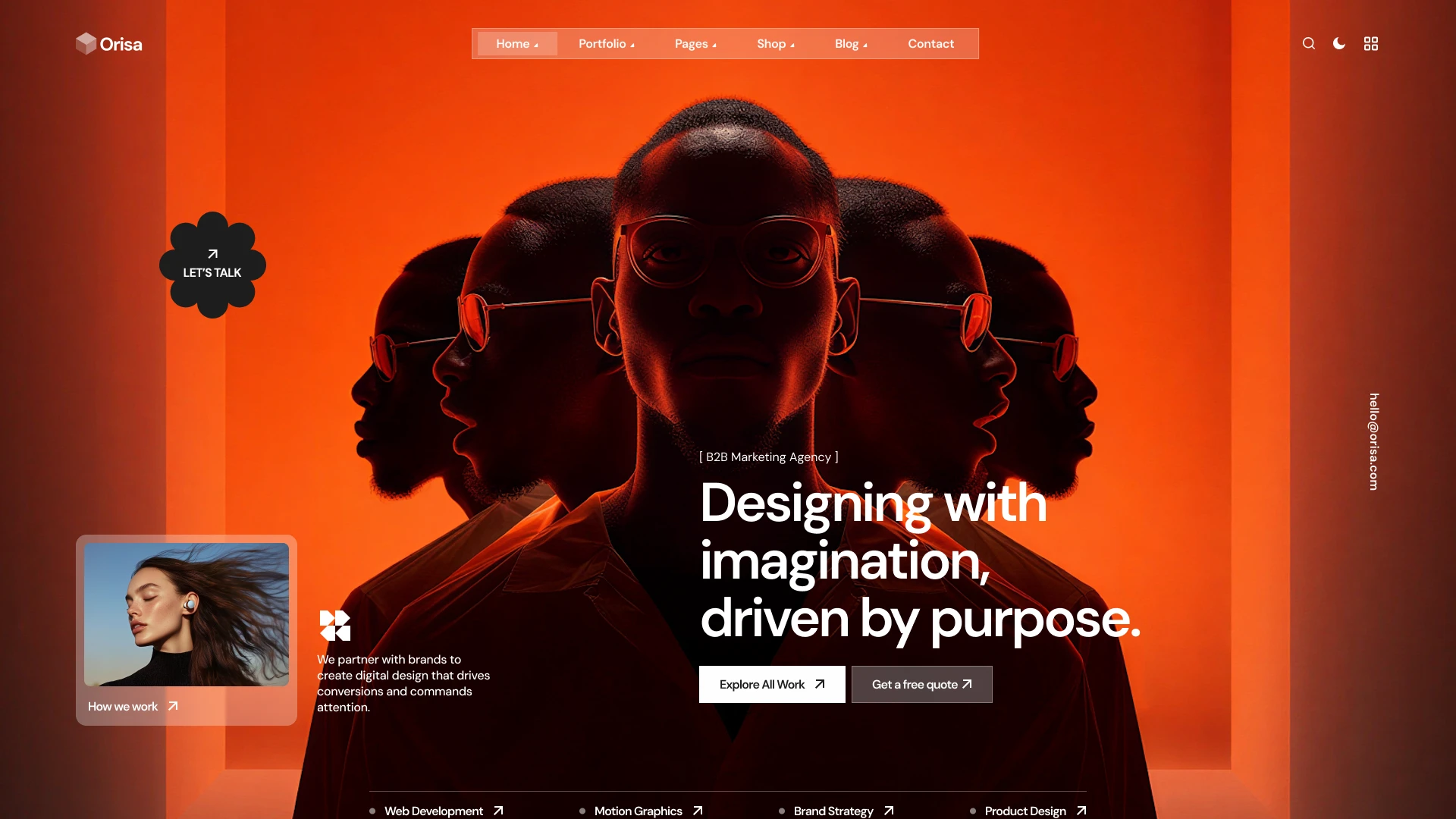 Orisa - Creative Agency & Portfolio Next.js Template