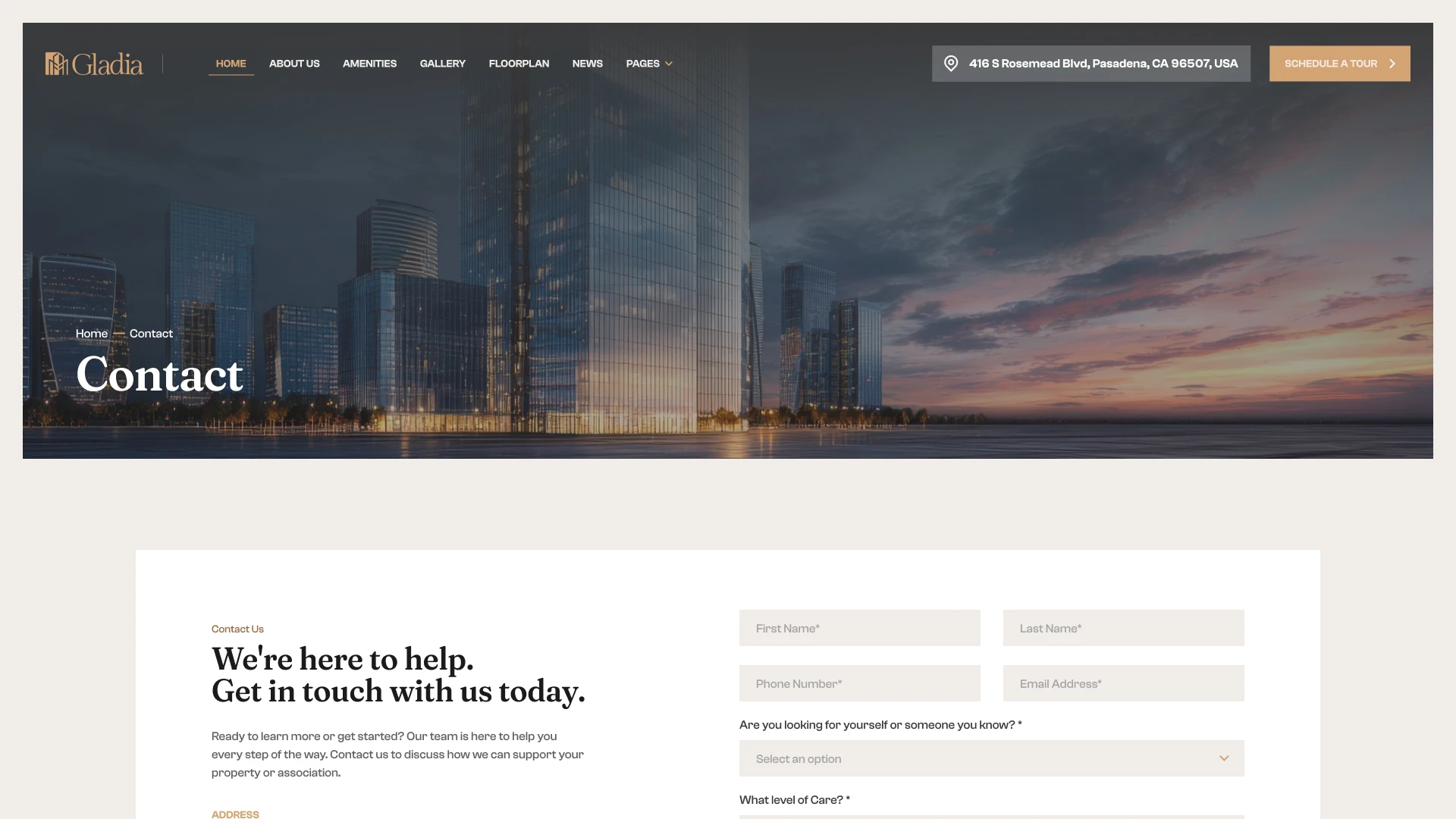 Gladia - Single Property Figma Template