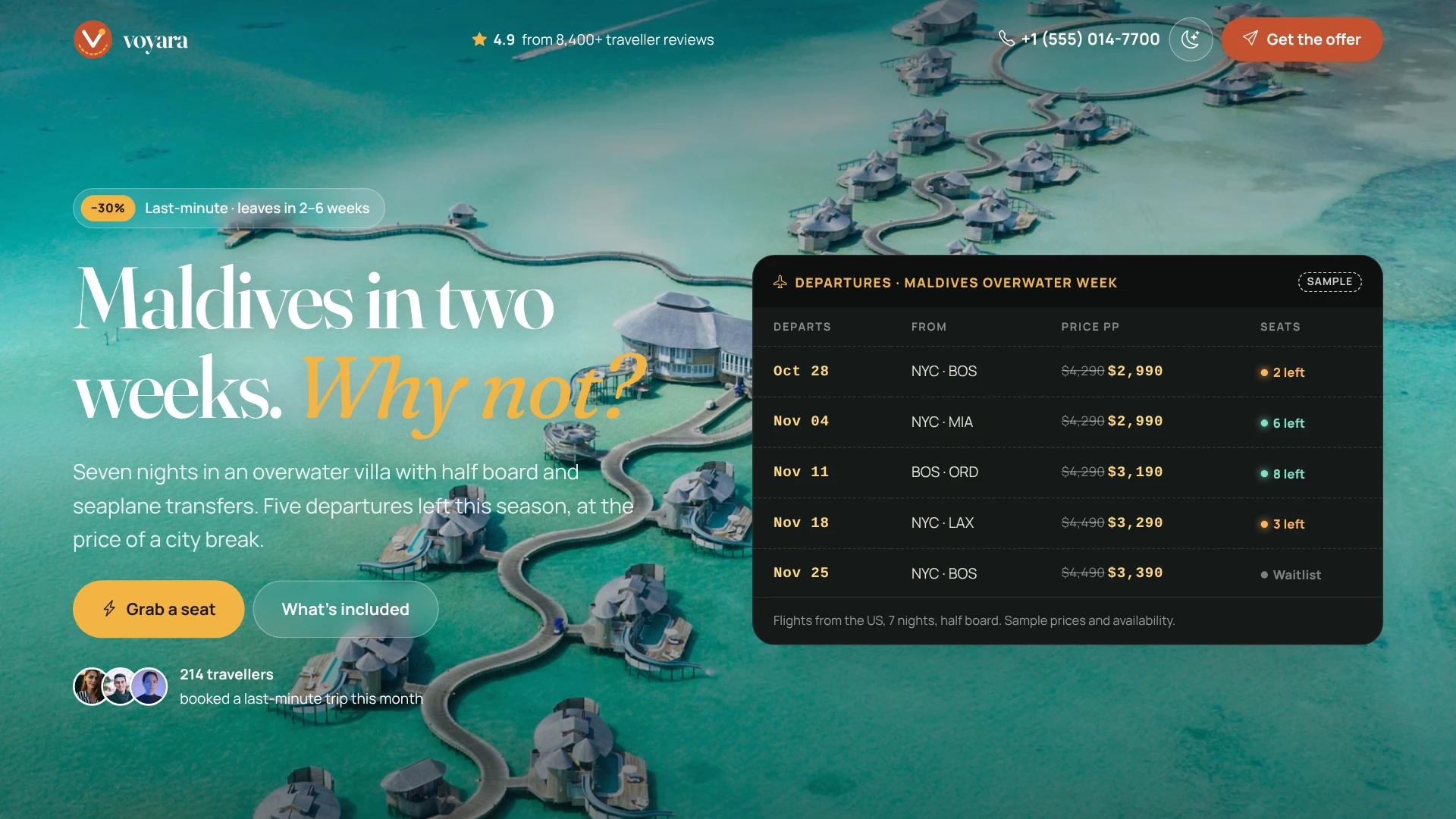 Voyara - Travel Agency & Boutique Hotel HTML Template