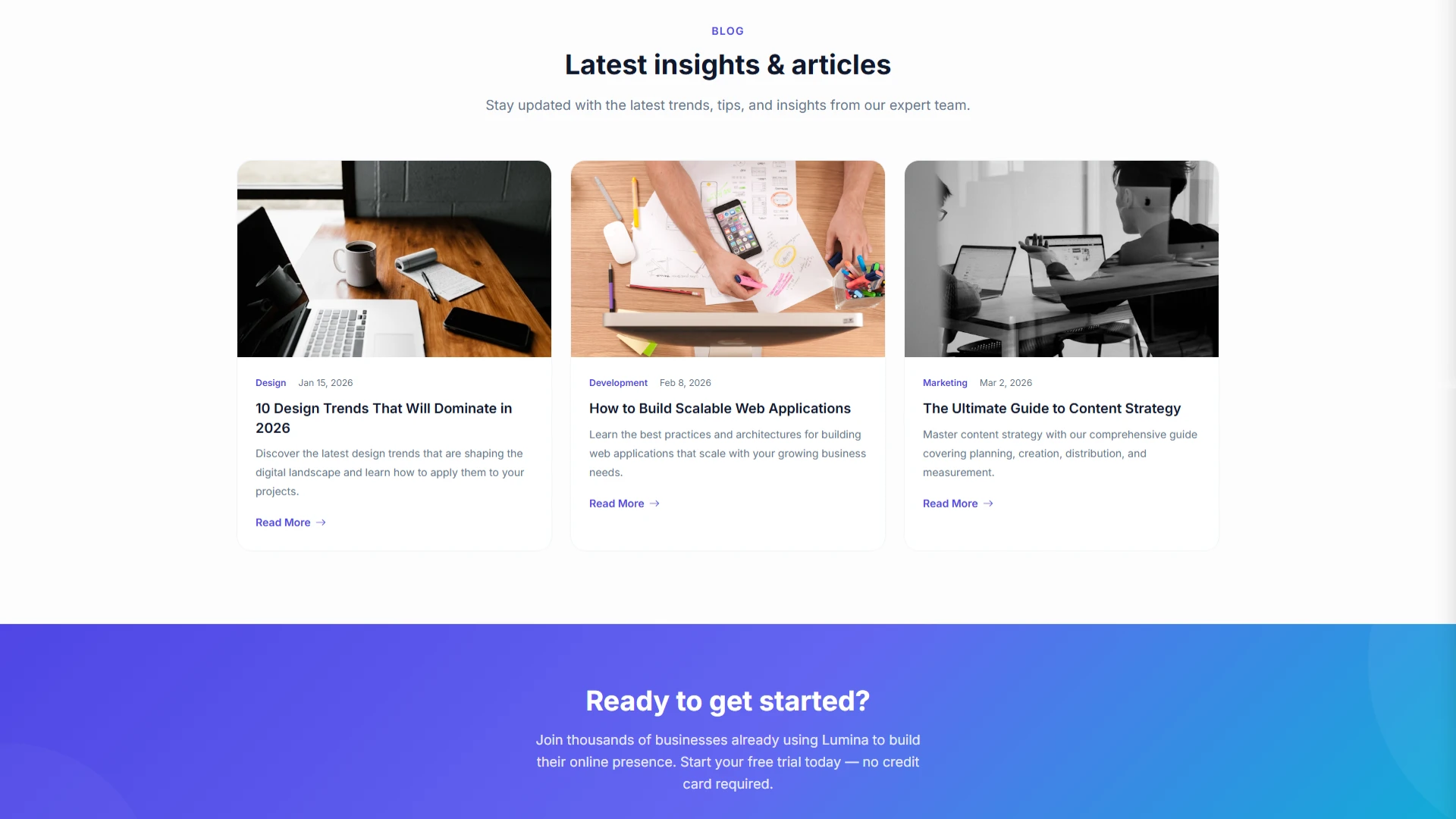 Lumina - Clean and Modular Multi-Page Bootstrap 5 HTML Template
