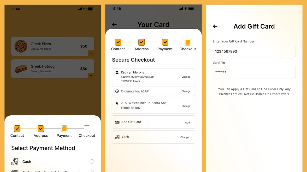 Food Pro - Food Delivery Mobile App Figma UI Template