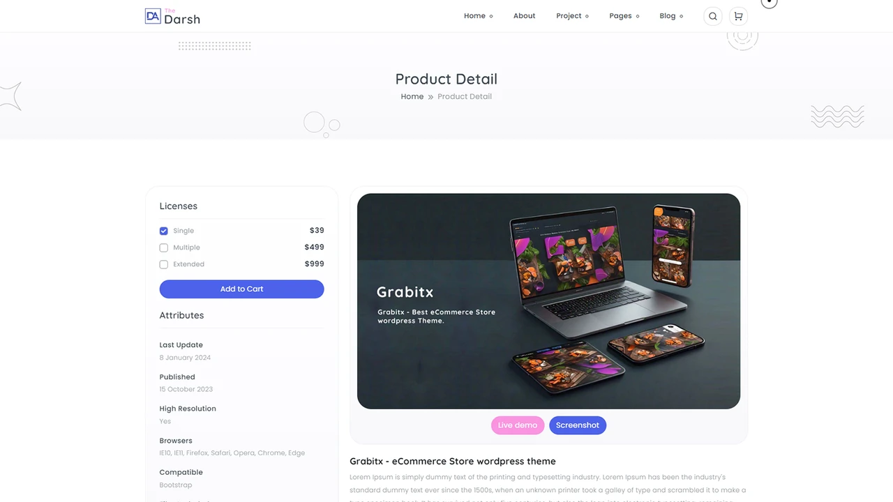 The Darsh - Agency + App Landing + Portfolio + Coming Soon HTML Template