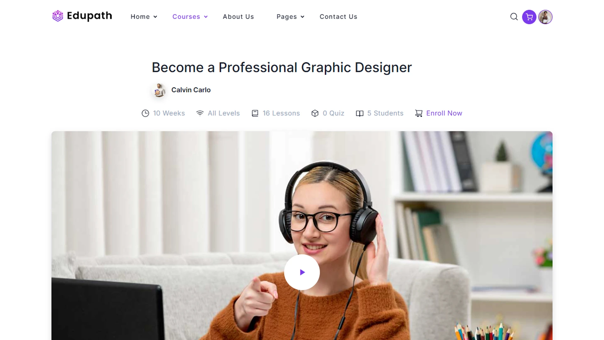 Edupath - React Online Courses & Education LMS Template