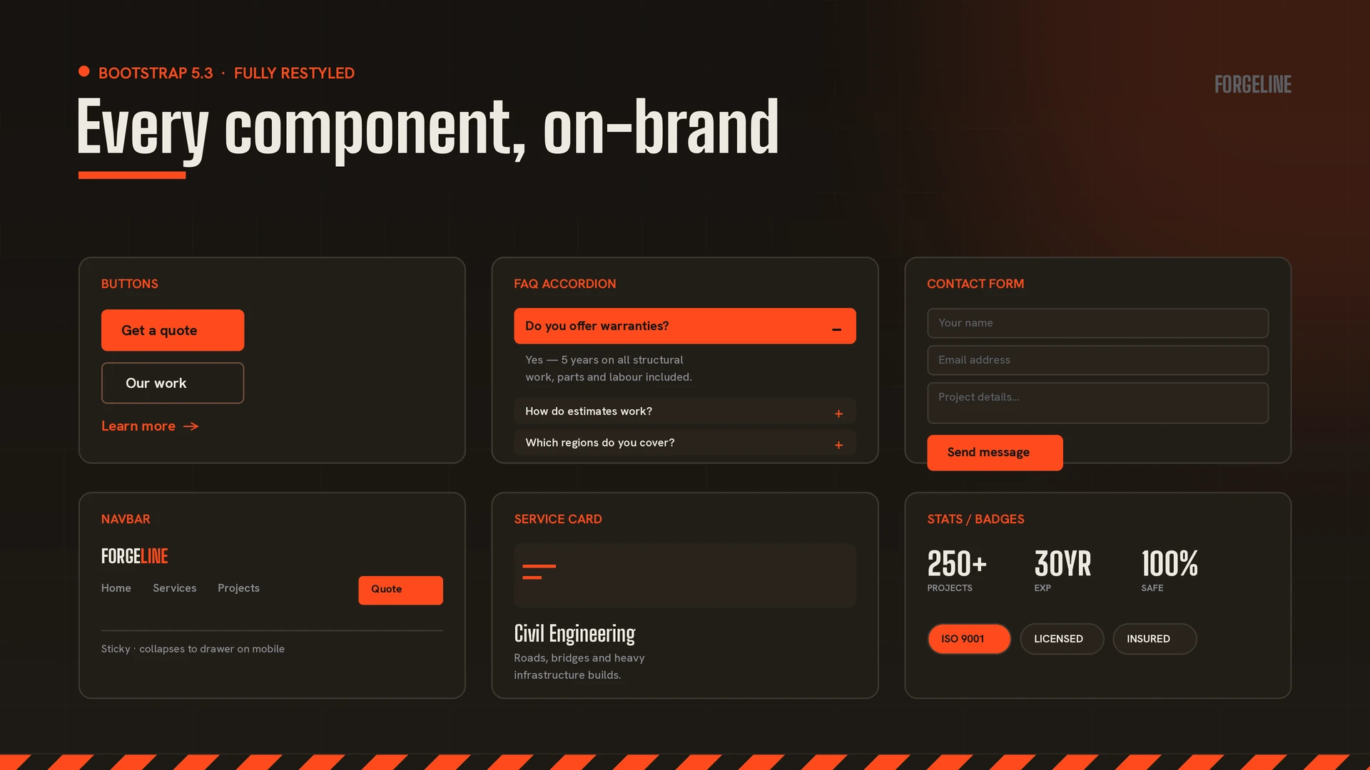 Forgeline - Construction & Building Company Template