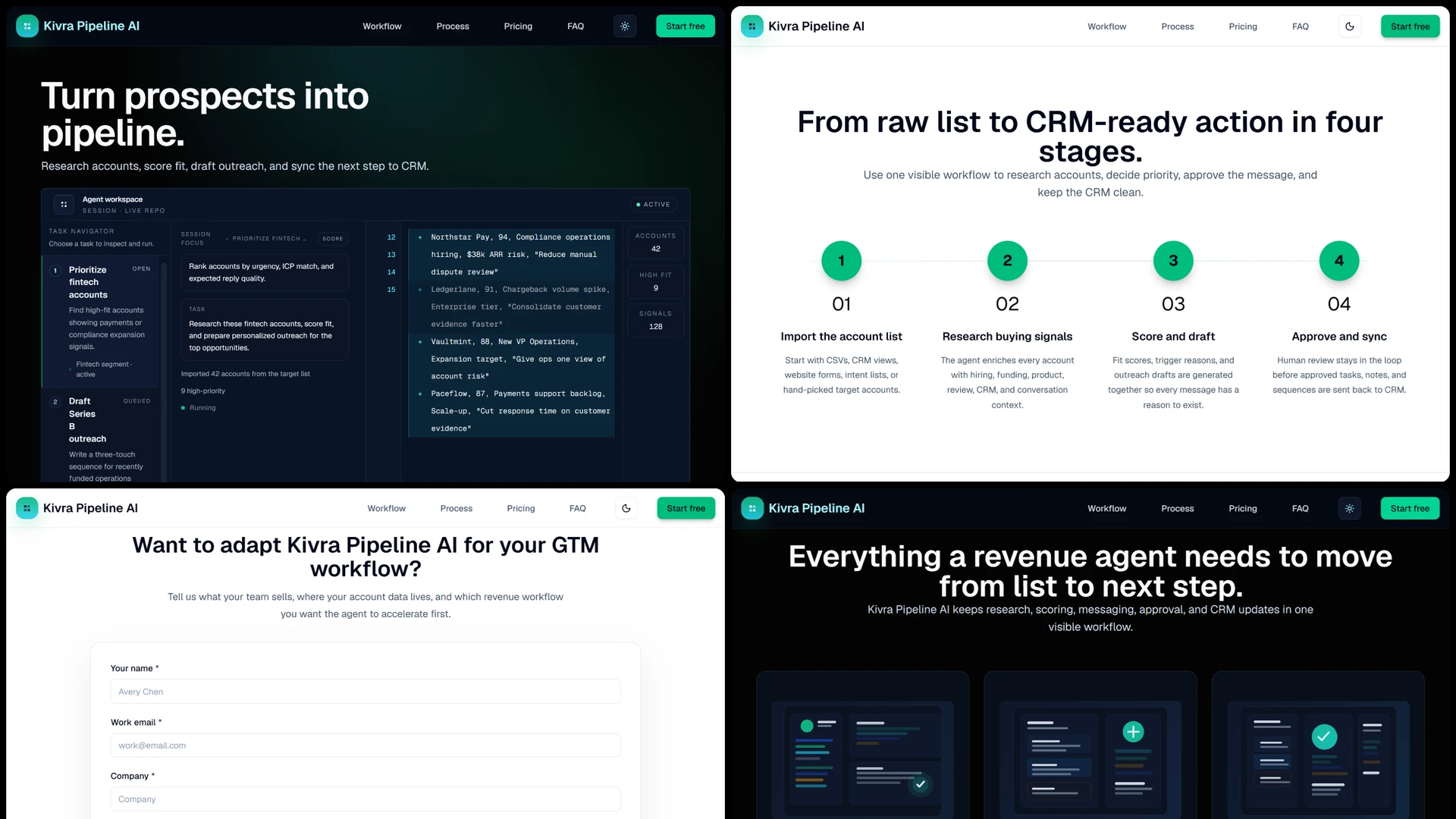 Rivetframe - Next.js AI Landing Page Template Pack