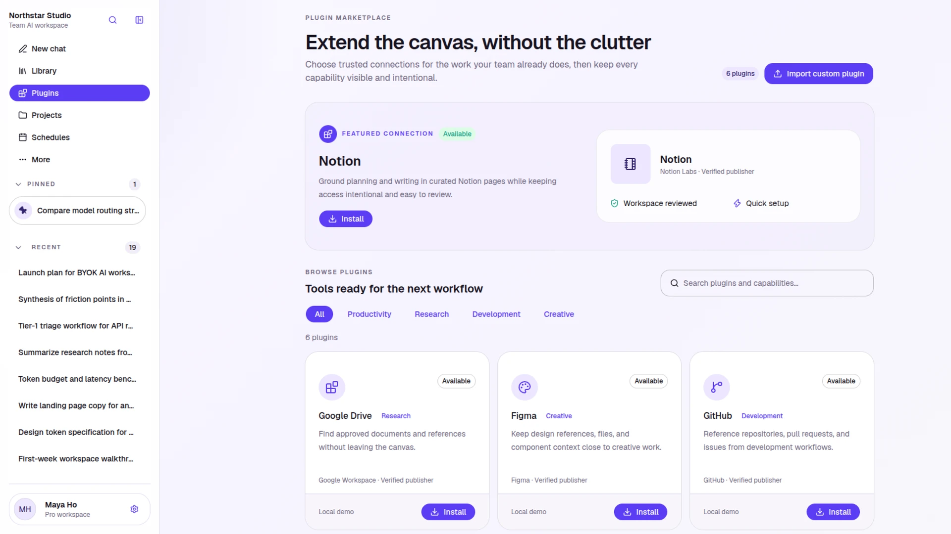 Northstar - AI Chatbot Workspace Next.js Template