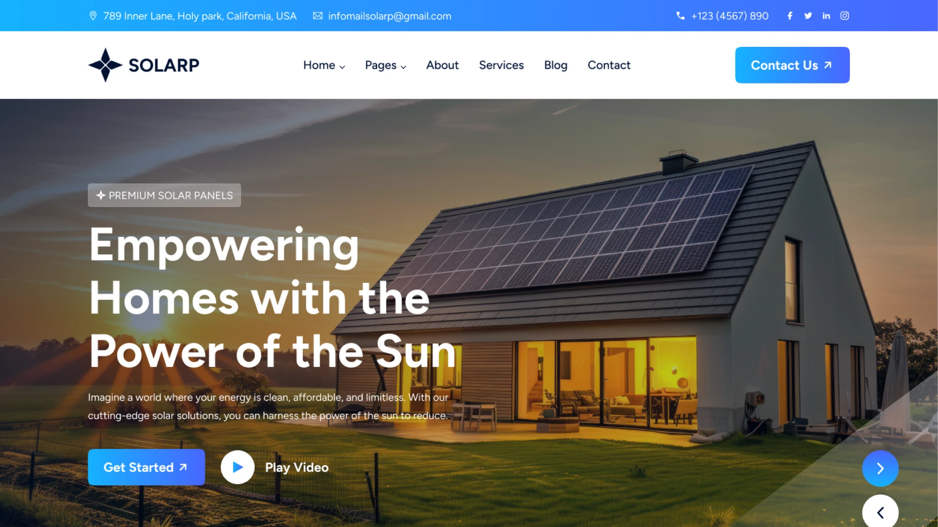 Solarp - Ecology Wind & Solar Energy WordPress Theme