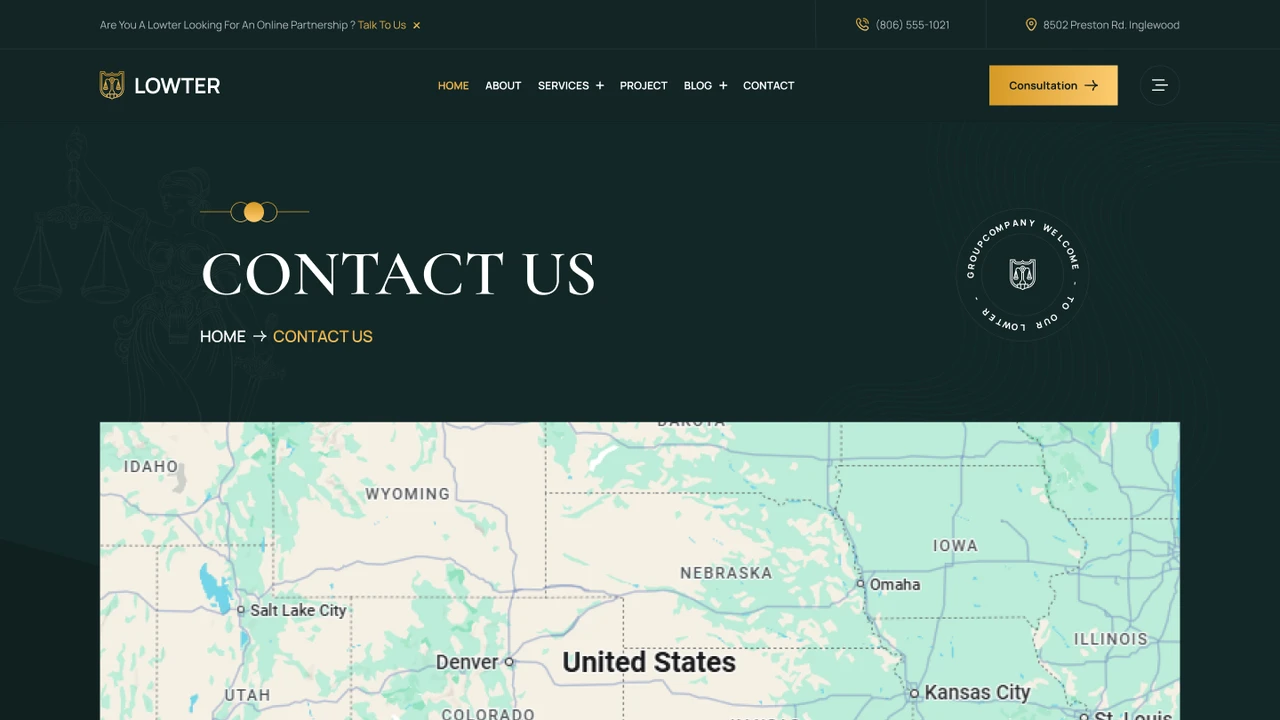 Lowter - Lawyer, Attorney & Law Firm Figma Template
