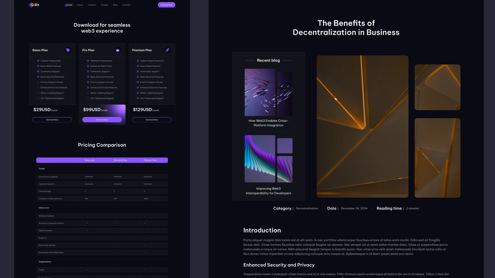 5CBit - Web3 Crypto Framer Website Template