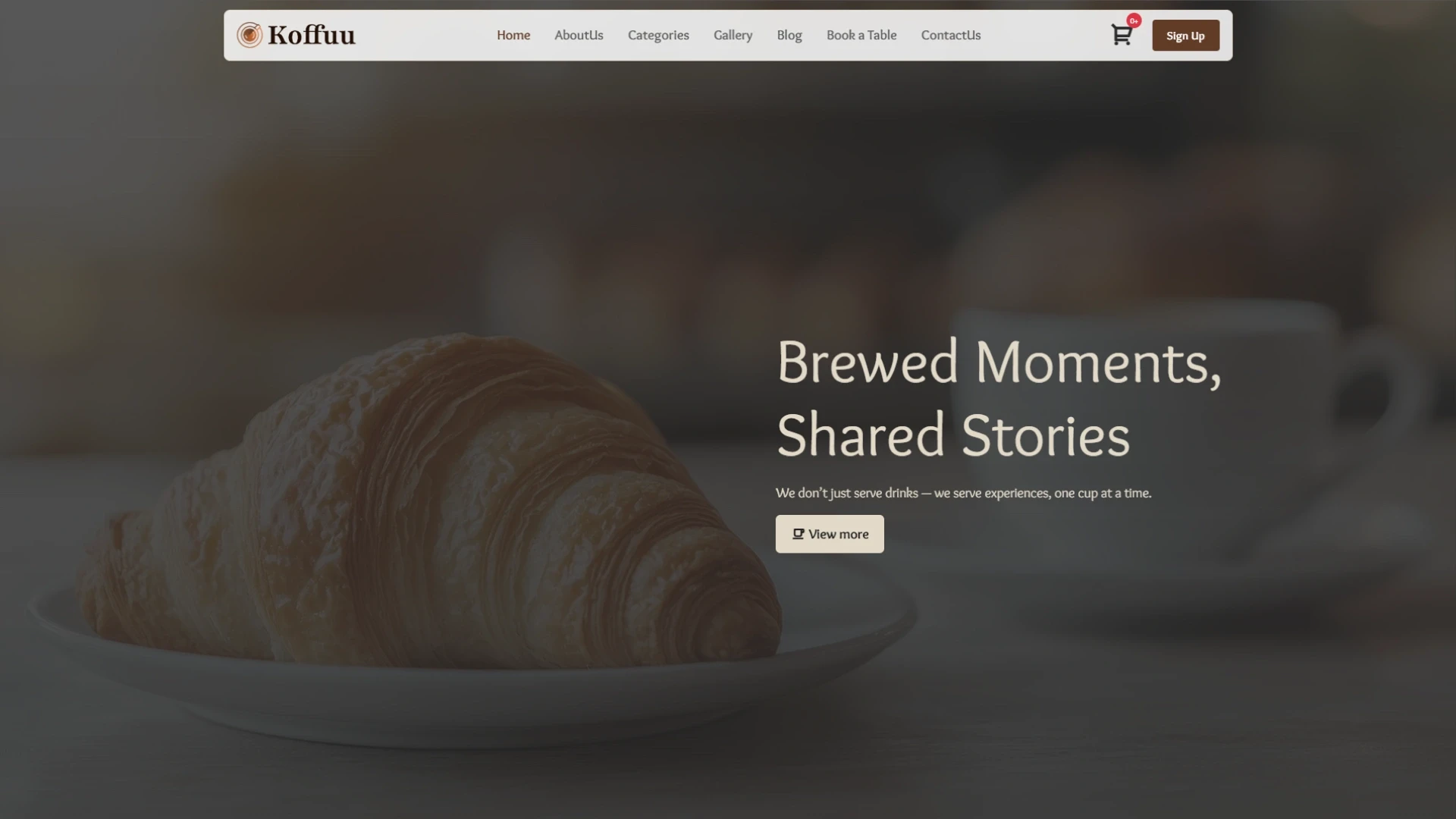 Koffuu - Coffee and Cafe Landing Page HTML Gulp Template