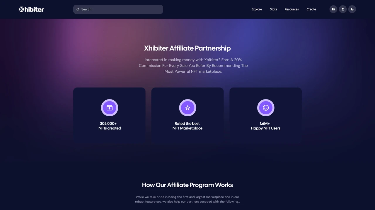 Xhibiter - Web3 Crypto NFT Marketplace Figma Template