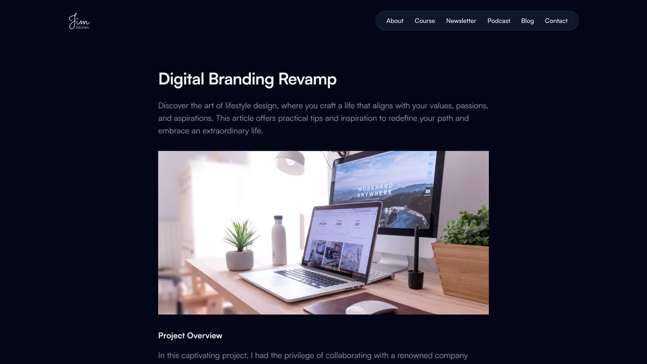 Ethos - Personal Website Figma Template