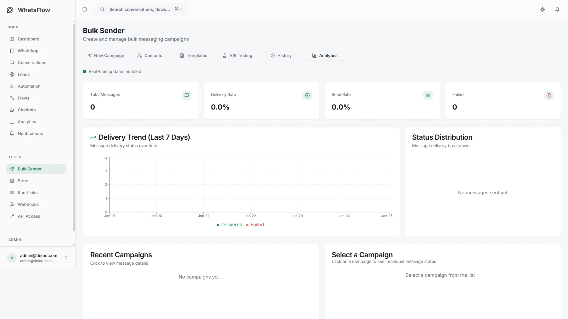 WhatsFlow - WhatsApp Marketing & Automation SaaS Platform