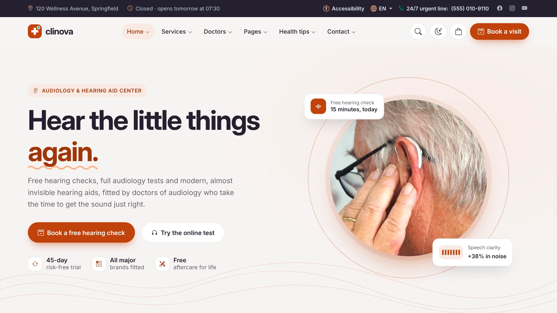 Clinova - Medical Clinic & Healthcare HTML Template